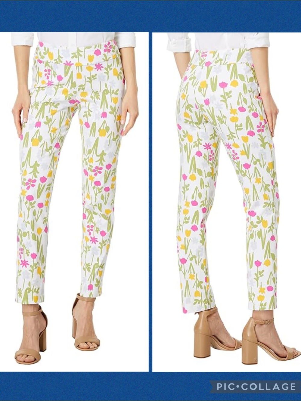 NWT Krazy Larry Pull-On Ankle Pants in Tulip